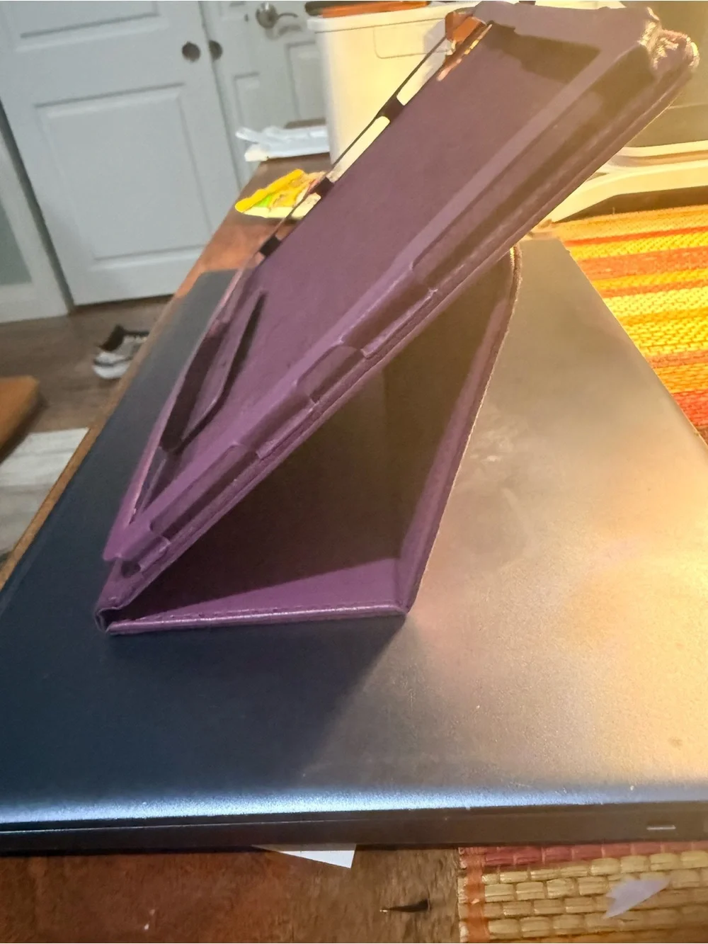 Apple iPad Air 4 & 5 Leather Tablet Folio Case - Purple